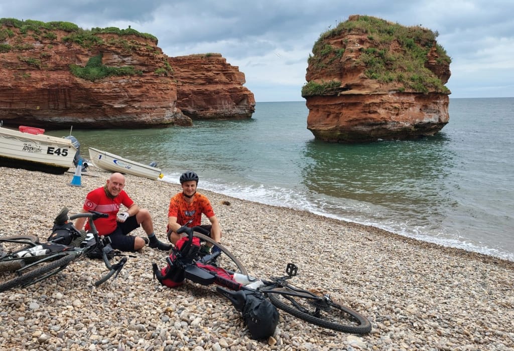 Ladram Bay by gravel bike