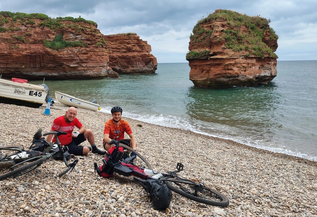 Ladram Bay by gravel bike